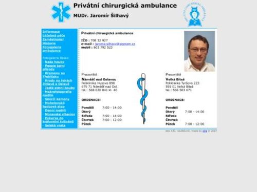 Chirurgická ambulance - MUDr. Jaromír Šilhavý