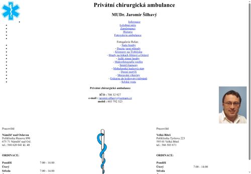 Zobrazit webové stránky Chirurgická ambulance - MUDr. Jaromír Šilhavý