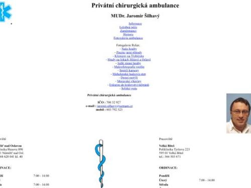Chirurgická ambulance - MUDr. Jaromír Šilhavý