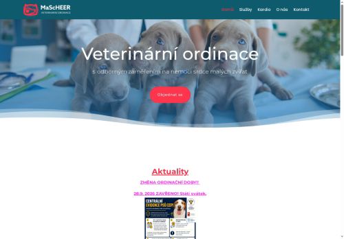 Zobrazit webové stránky Veterinární ambulance - MVDr. Peter Scheer, PhD.