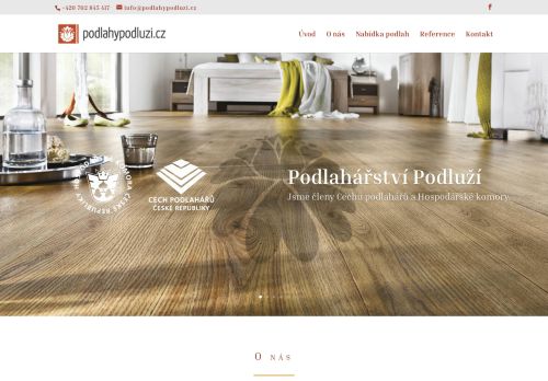 Webové stránky PODLAHÁŘSTVÍ PODLUŽÍ s.r.o., Břeclav