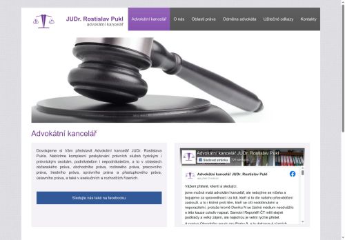 Webové stránky JUDr. Rostislav Pukl, advokátní kancelář, Uherské Hradiště