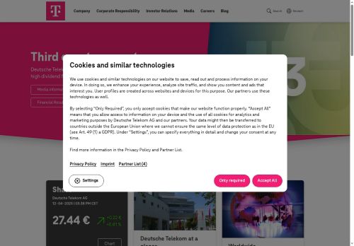 Deutsche Telekom Services Europe Czech Republic s.r.o. nabízí práci na pozici Business Analyst v obci Brno