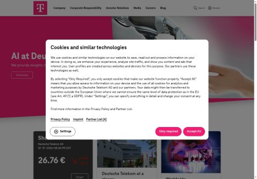 Deutsche Telekom Services Europe Czech Republic s.r.o. nabízí práci na pozici unior Frontend Developer v obci Brno
