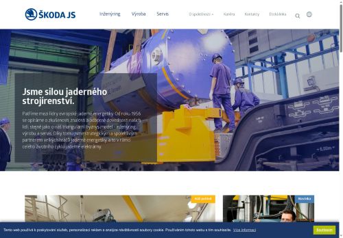 ŠKODA JS a.s. nabízí práci na pozici Obráběč/ka kovů v obci Plzeň