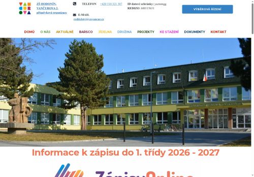 Zobrazit webové stránky Základní škola Hodonín, Vančurova 2