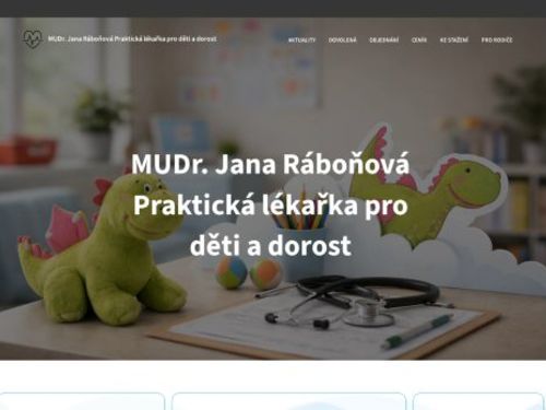 Praktický lékař pro děti a dorost - MUDr. Jana Ráboňová