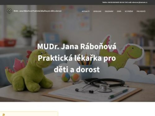 Praktický lékař pro děti a dorost - MUDr. Jana Ráboňová