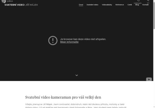 Zobrazit webové stránky Svatební video Jiří Májek