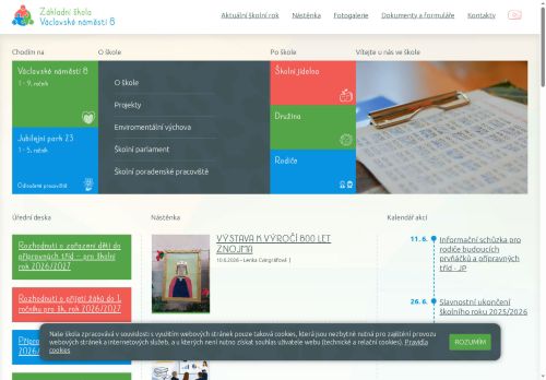 Základní škola, Znojmo, Václavské náměstí 8, příspěvková organizace nabízí práci na pozici Učitel/ka  II.stupně ZŠ (ČJ, AJ) v obci Znojmo