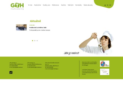 GTH catering a.s. nabízí práci na pozici Kuchař/ka IV v obci Mladá Boleslav