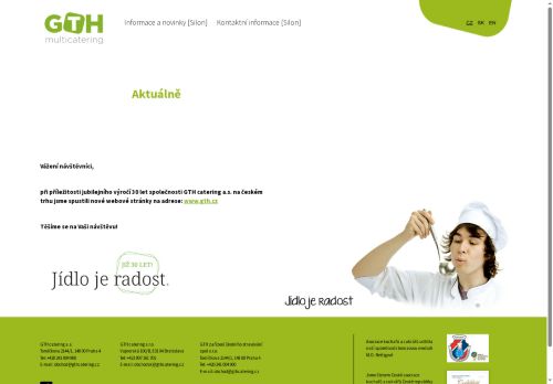 GTH catering a.s. nabízí práci na pozici Kuchař/ka II v obci Mladá Boleslav
