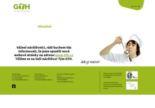 GTH catering a.s. nabízí práci na pozici Kuchař/ka II v obci Mladá Boleslav