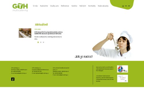 GTH catering a.s. nabízí práci na pozici Kuchař/ka II v obci Mladá Boleslav