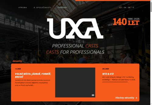 UXA spol. s r.o. nabízí práci na pozici Formíř- jádrař - m/ž v obci Brno