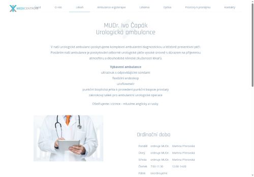 Zobrazit webové stránky Urologická ambulance - MUDr. Ivo Čapák