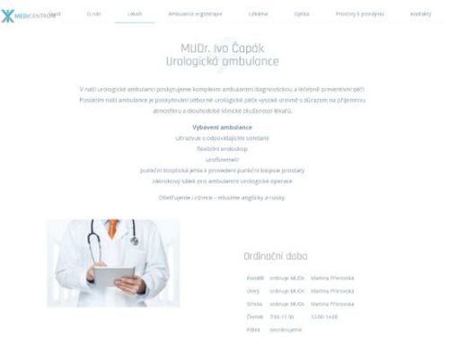 Urologická ambulance - MUDr. Ivo Čapák