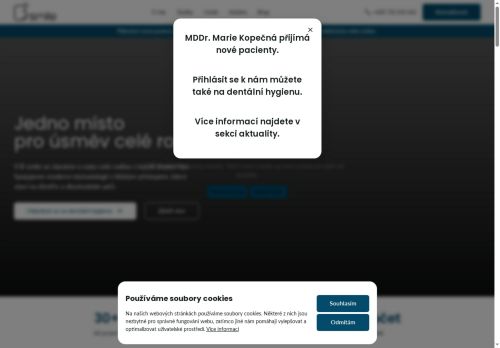 Zobrazit webové stránky Centrum zubní péče B smile - MUDr. Eva Brázdilová, MDDr. Naďa Schillerová, MDDr. Kristýna Pospíšilová, MDDr. Marie Kopečná, Lékař stomatolog  Fiodor Gonchar, MDDr. Jana Matoušková