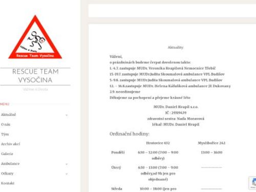 Praktický lékař - MUDr. Daniel Kvapil