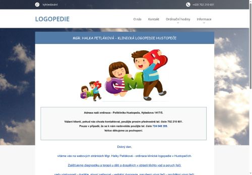 Zobrazit webové stránky Logopedická ambulance - Mgr. Halka Petláková