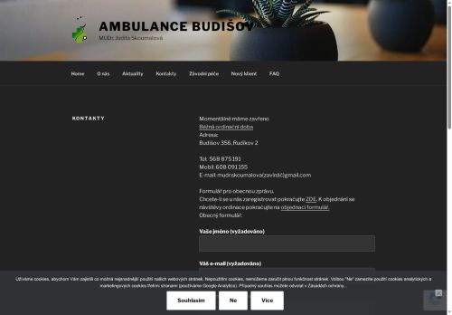 Zobrazit webové stránky Praktický lékař - MUDr. Judita Skoumalová