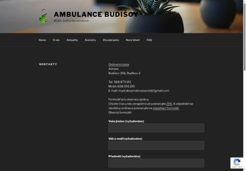 Zobrazit webové stránky Praktický lékař - MUDr. Judita Skoumalová