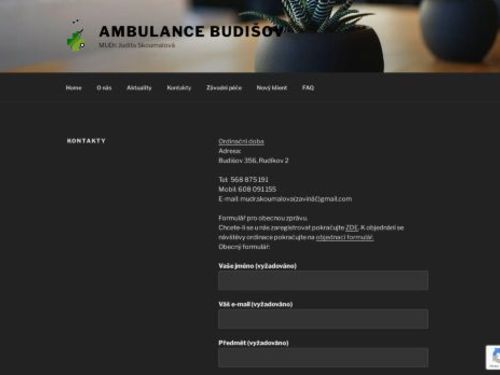 Praktický lékař - MUDr. Judita Skoumalová