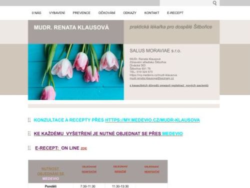 Praktický lékař - MUDr. Renáta Klausová