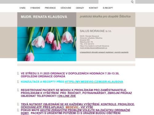Praktický lékař - MUDr. Renáta Klausová