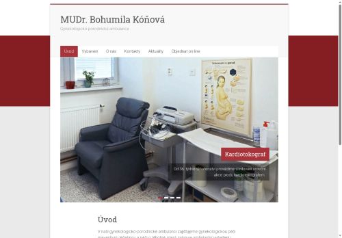 Zobrazit webové stránky Gynekologie - MUDr. Bohumila Kóňová