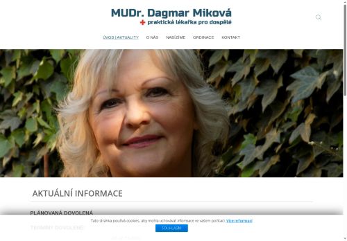 Zobrazit webové stránky Praktický lékař - MUDr. Dagmar Miková