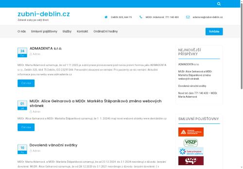 Zobrazit webové stránky Stomatologie - MDDr. Marta Adamová