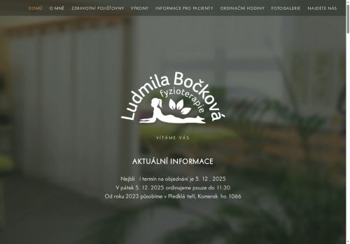 Zobrazit webové stránky Fyzioterapie Bočková s.r.o.