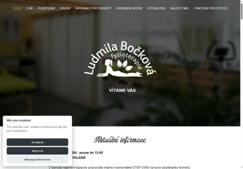 Zobrazit webové stránky Fyzioterapie Bočková s.r.o.