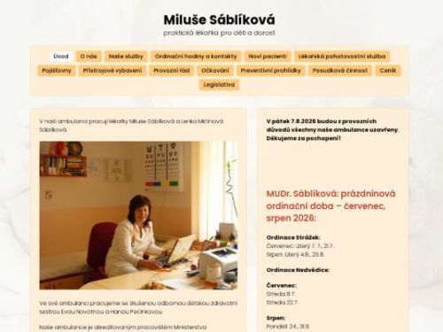 Pediatrie - MUDr. Ján Kozár, MUDr. Lenka Mičínová Sábliková