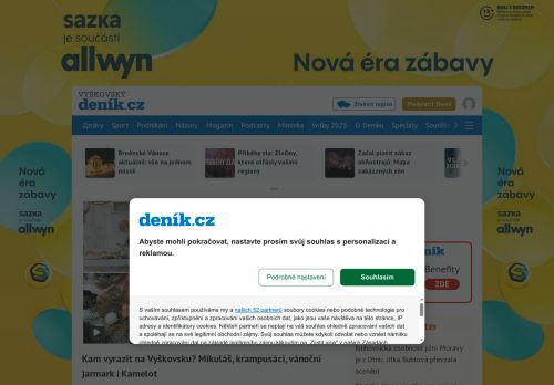 Zobrazit webové stránky Vyškovské noviny