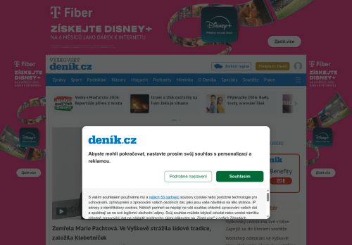 Zobrazit webové stránky Vyškovské noviny