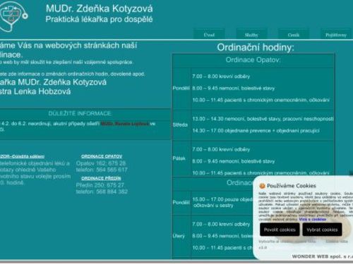 Praktický lékař - MUDr. Zdeňka Kotyzová