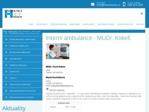 Interní ambulance - MUDr. Pavel Kokeš