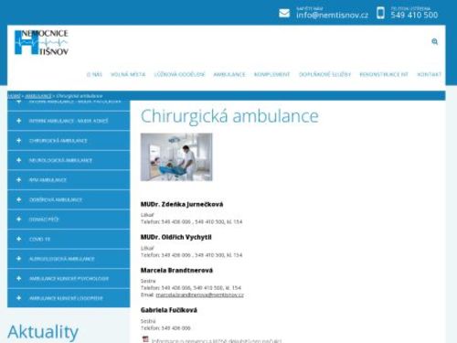 Chirurgická ambulance - MUDr. František Suchý, MUDr. Oldřich Vychytil
