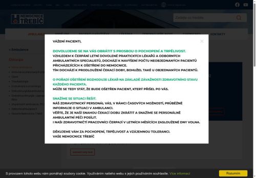 Zobrazit webové stránky Chirurgie - hlavní ambulance