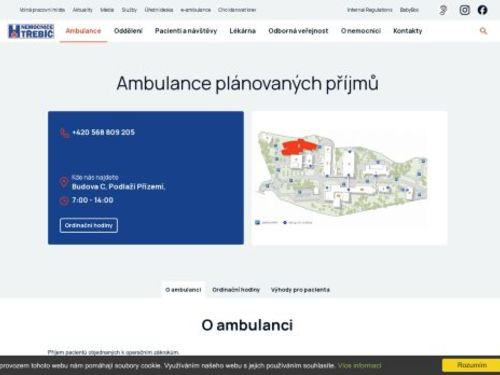 Chirurgie - ambulance plánovaných příjmů