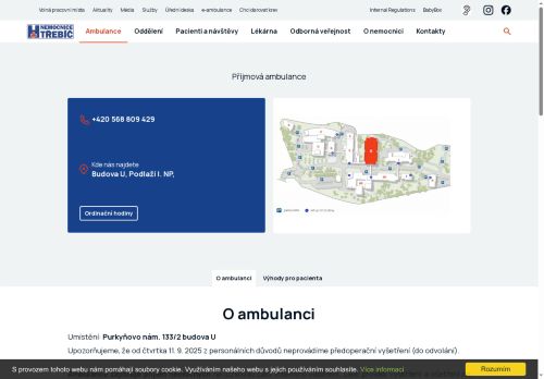 Zobrazit webové stránky Příjmová interní amulance