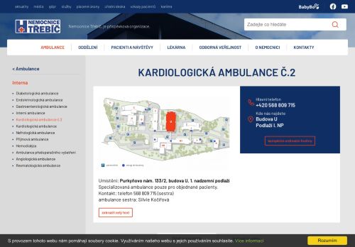 Zobrazit webové stránky Kardiologická ambulance č. 2