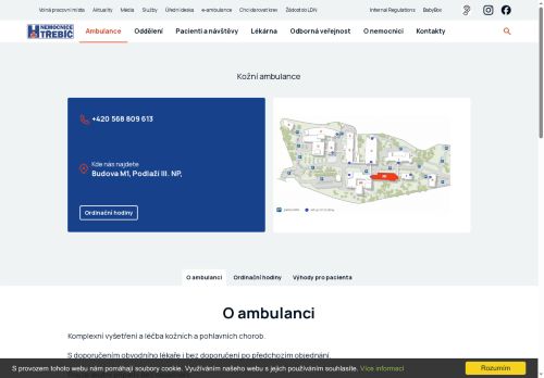 Zobrazit webové stránky Kožní ambulance