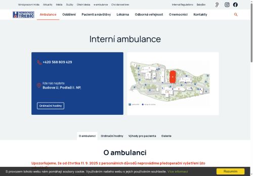 Zobrazit webové stránky Interní ambulance