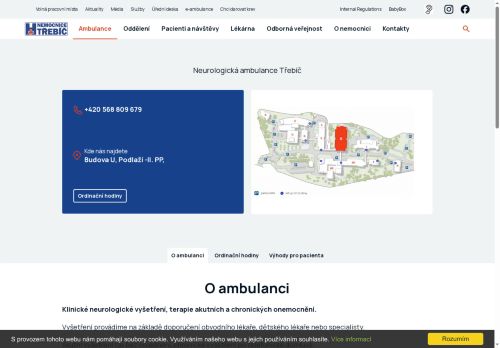 Zobrazit webové stránky Neurologická ambulance - Nemocnice Třebíč