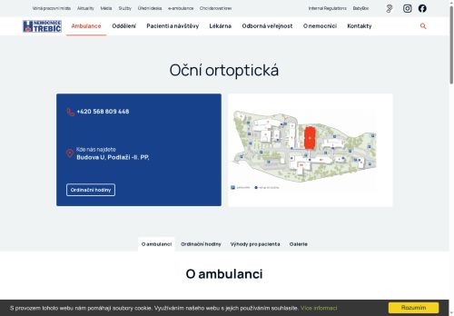 Zobrazit webové stránky Oční ambulance - ortoptická