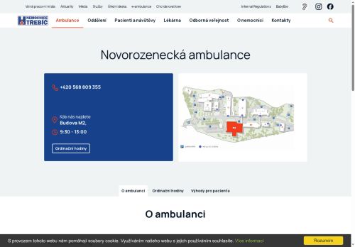 Zobrazit webové stránky Novorozenecká ambulance