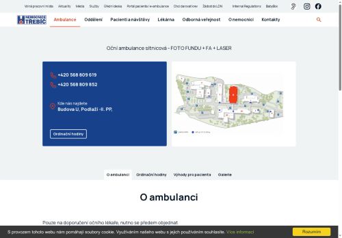 Zobrazit webové stránky Oční ambulance - laserová, FA, Foto Fundu